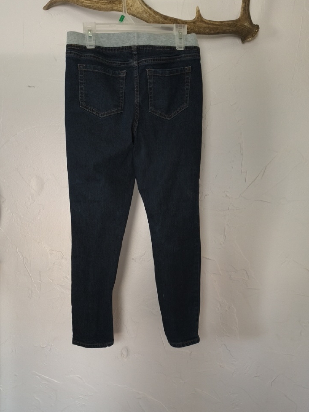 wonder nation Dark Blue Childrens Jeggings with Gray Elastic Waistband